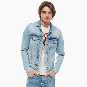 Pepe Jeans pánská světle modrá džínová bunda - M (000)